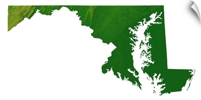 Maryland topographic map