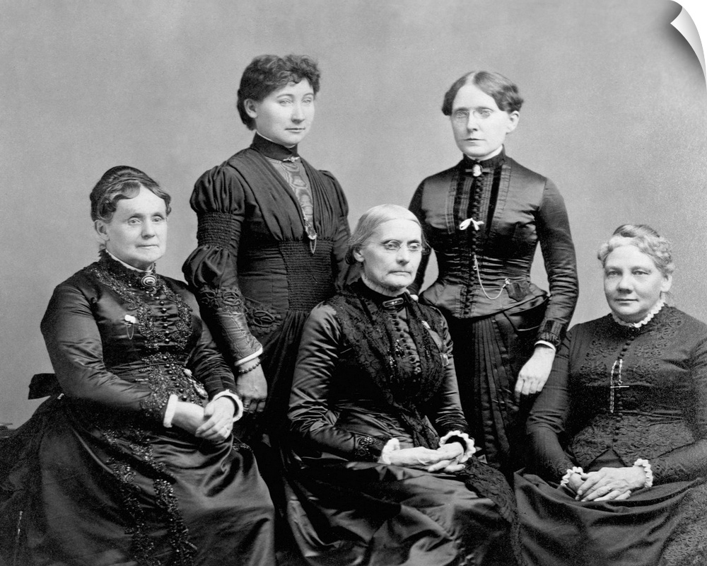Susan B. Anthony, Frances Willard, and other members of the International Council of Women.