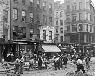 Men Working On Canal Street