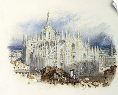 Milan Cathedral, Italy by Myles Birket Foster