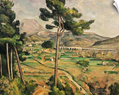 Mont Sainte-Victoire And The Viaduct Of The Arc River Valley By Paul Cezanne