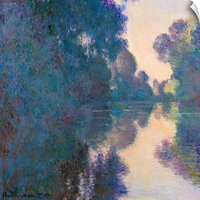 Morning On The Seine Near Giverny By Claude Monet