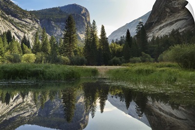 Morning shot of the Mirror Lake, Yosemite