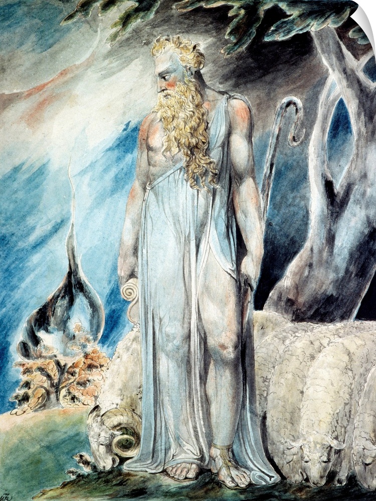 Moses And The Burning Bush By William Blake