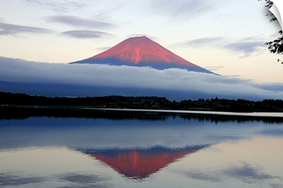 Mount Fuji at sunset, Japan.