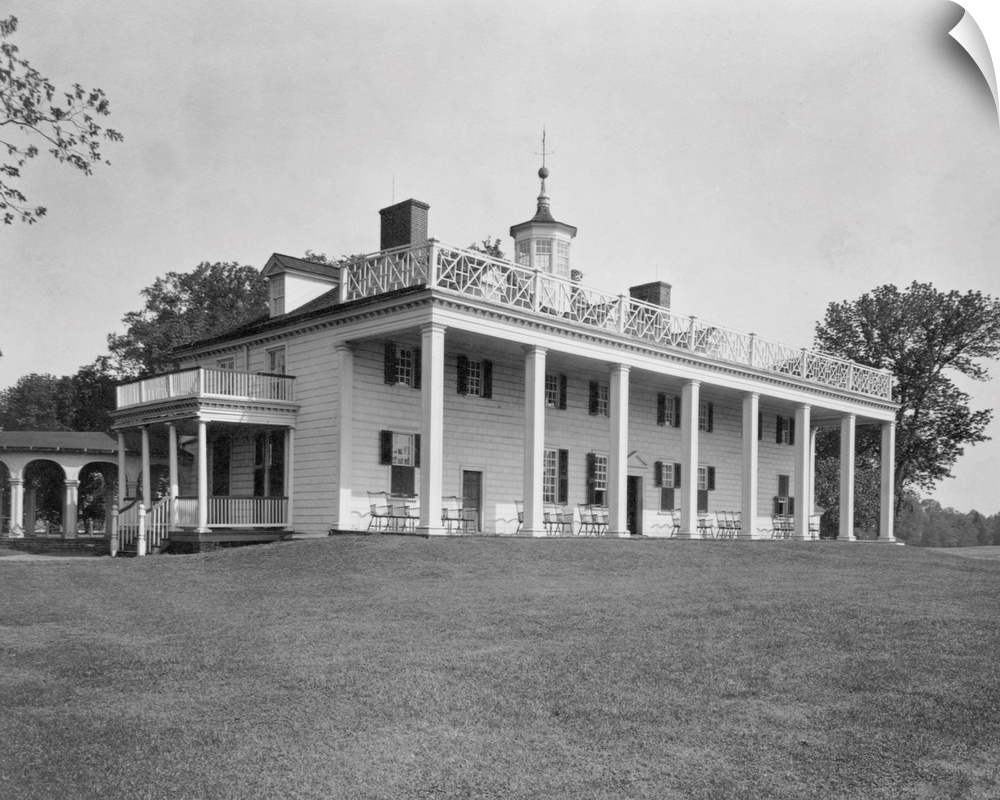 Mount Vernon Mansion, home of George Washington, ca. 1898-1914.