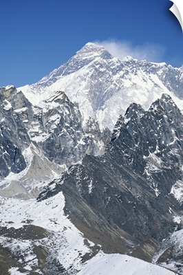Nepal, Himalayas, view of Mt Everest from Gokyo Peak