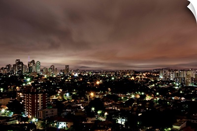 Night cityscape, Sao Paulo, Brazil
