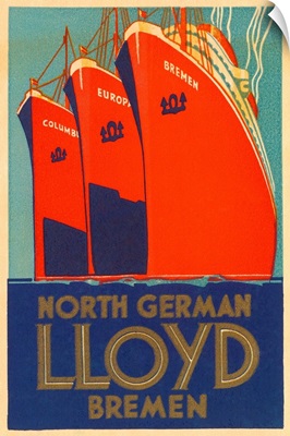 North German Lloyd Bremen Illustration