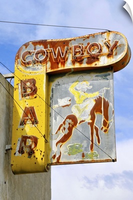 Old bar sign, Montana