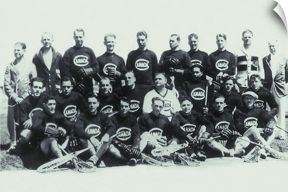 Old photo of lacrosse team