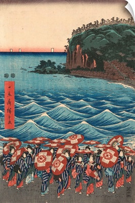 Opening Celebration Of Benzaiten Shrine At Enoshima By Ando Hiroshige