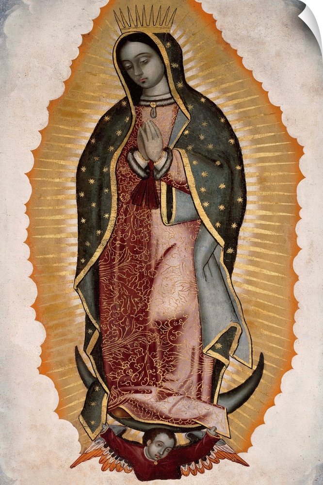 Our Lady of Guadalupe or Virgin of Guadalupe by anonymous artist 16th century - Santuario della Madonna di Guadalupe, Genoa