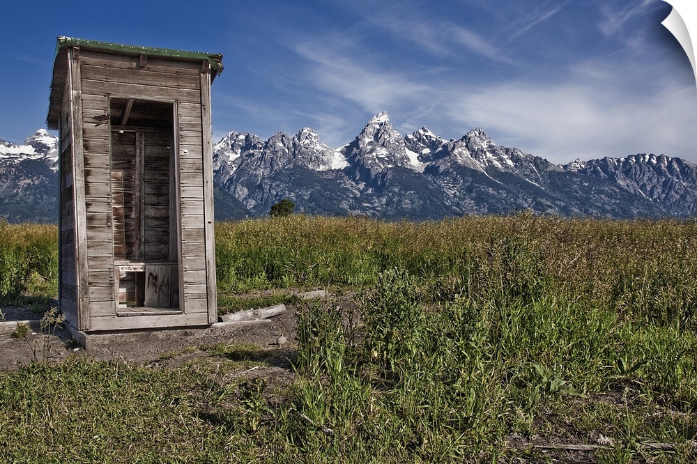 Outhouse at Grand Teton National Park.