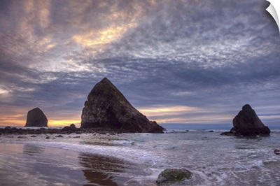 Pacific ocean sunset, Cannon Beach, Oregon