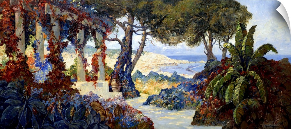 Painting of 'The Bay of Algiers' by Paul Fenasse