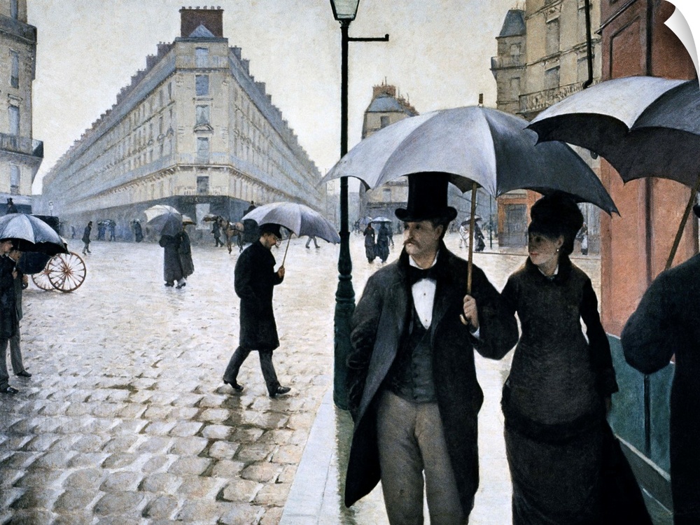 Paris, A Rainy Day By Gustave Caillebotte