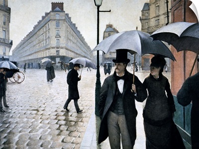Paris, A Rainy Day By Gustave Caillebotte