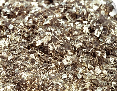 Photography of iron pyrite, Stone material, Close Up
