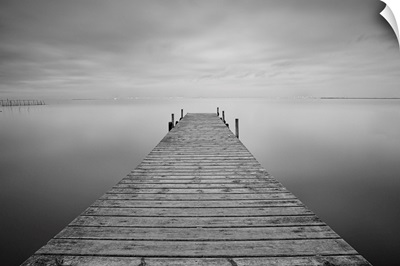 Pier on a calm lake