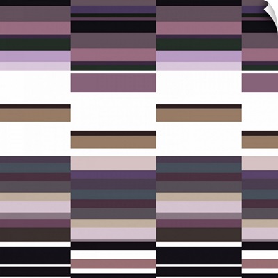 Pink, Blue, Purple and Black Checkered Abstract