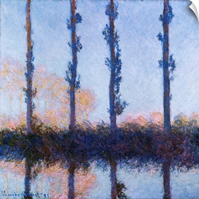 Poplars (1891) By Claude Monet