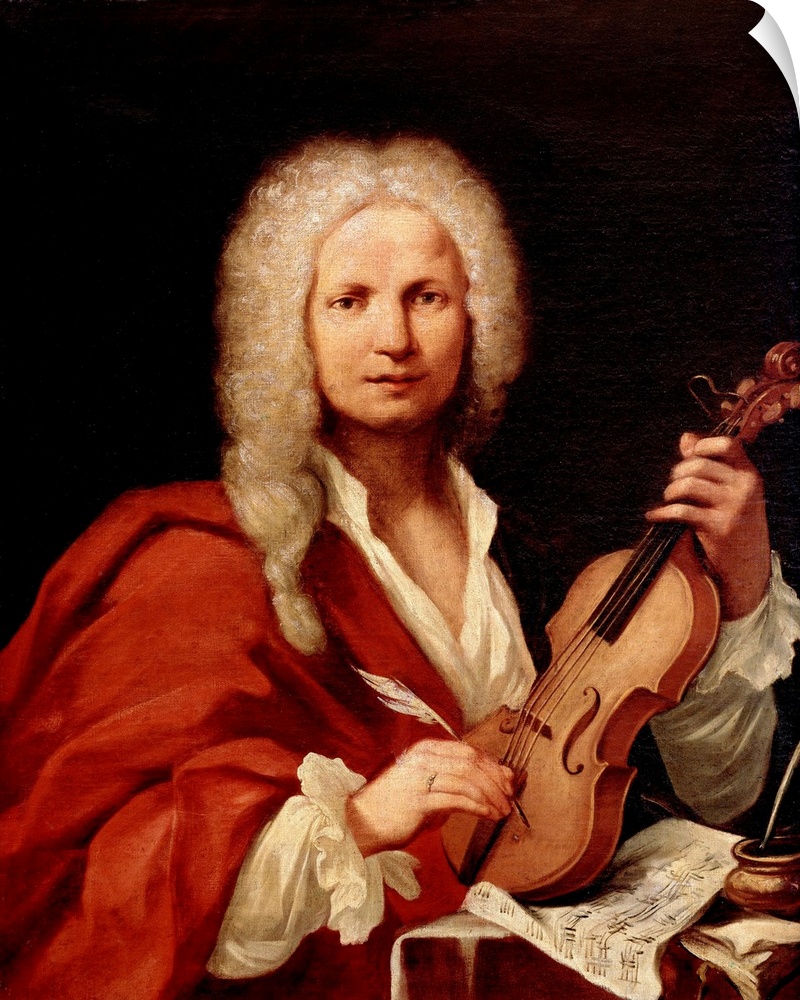 Portrait of Antonio Vivaldi (1678-1741). Oil on canvas, Italian School, 18th century. Civico Museo Bibliografico Musicale,...