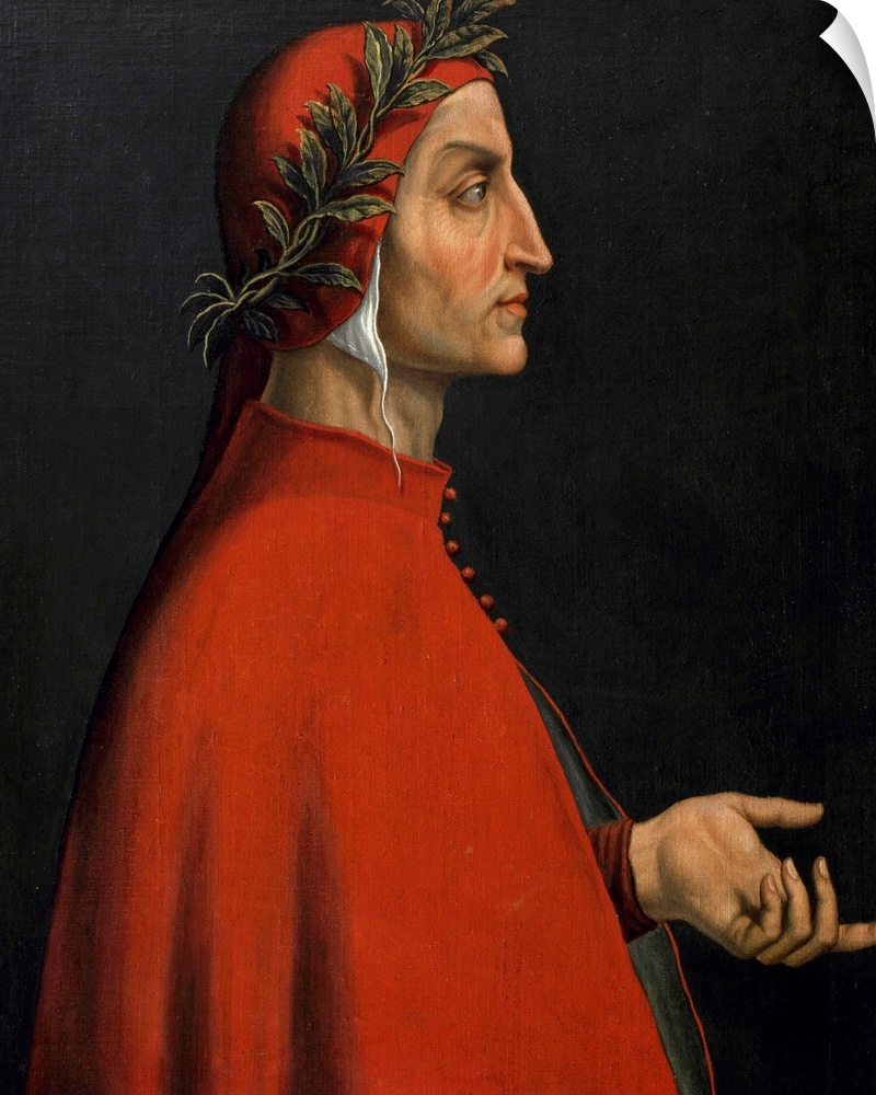 Dante Alighieri, Italian poet (1265-1321) Anonymous painter - Ambras Castle Austria