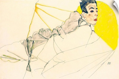 Reclining Boy (Erich Lederer) By Egon Schiele