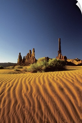 Ripples in the sand, Monument Valley Tribal Park, Arizona, USA