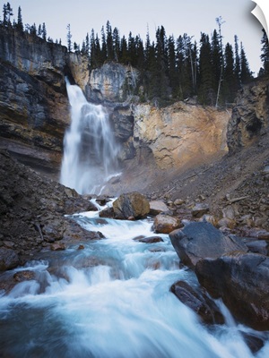 Rocky waterfall, Banff National Park, Alberta, Canada
