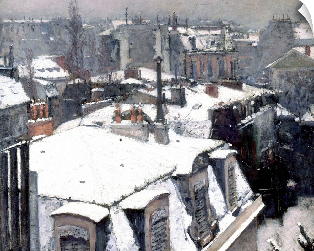 Gustave Caillebotte (French, 18481894), Rooftops in the Snow (Snow Effect), 1878, oil on canvas, 64 x 82 cm (25.2 x 32.3 i...