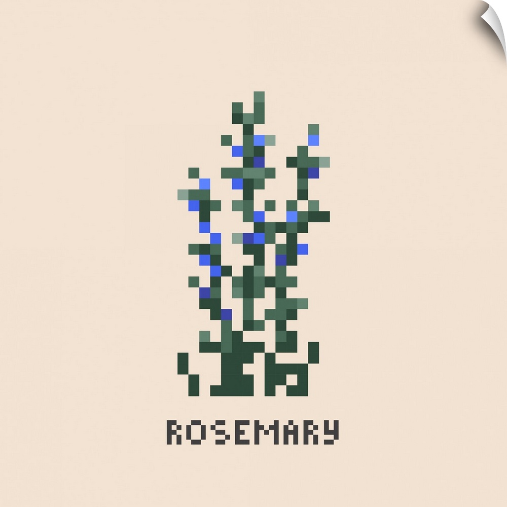 Rosemary Bush Pixel Art