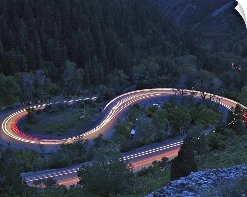 S-curve in Big Cottonwood Canyon.