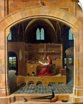 Saint Jerome In His Study By Antonello Da Messina