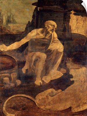 Saint Jerome in the Wilderness by Leonardo da Vinci