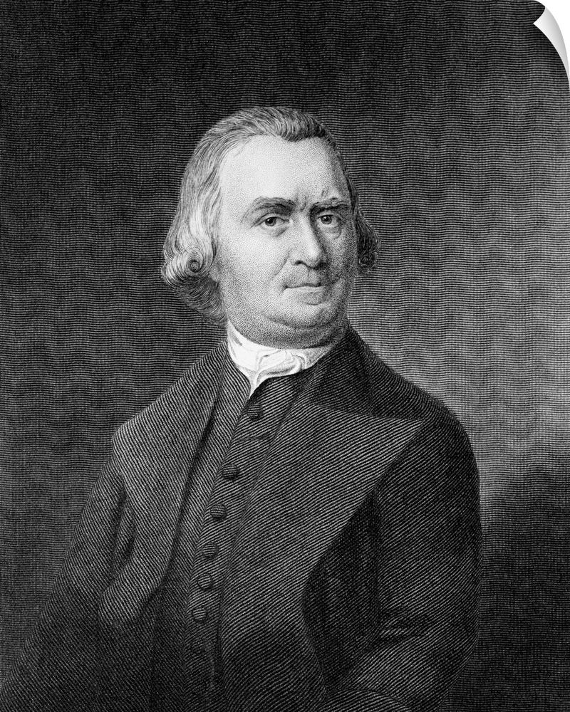An engraved portrait of Samuel Adams based after a painting by by John Singleton Copley. | Based on: 'Samuel Adams' by Joh...
