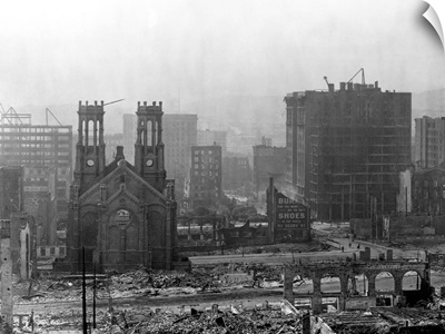 San Francisco Demolished After Earthquake And Fire Of 1906