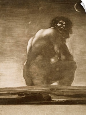 Seated Giant By Francisco De Goya