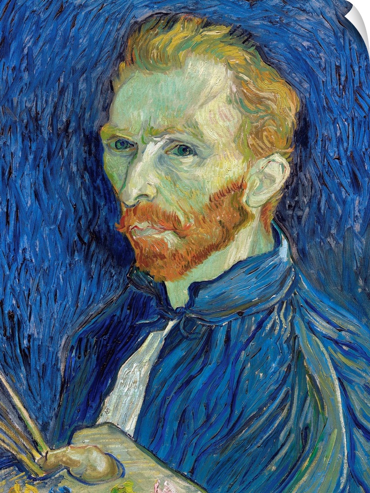 Vincent van Gogh (French, 1853-1890), Self-Portrait, 1889, oil on canvas, 57.1 x 43.8 cm (22.5 x 17.2 in), National Galler...