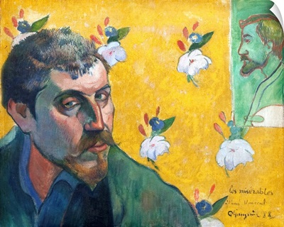Self-Portrait With Portrait Of Bernard (Les Miserables) By Paul Gauguin