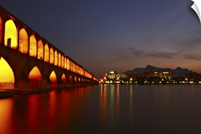 Si-o-Seh Bridge or Pol-e Si-o-Seh, Bridge of 33 Arches or Allahverdi Khan Bridge.