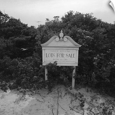 Sign advertising lots for sale