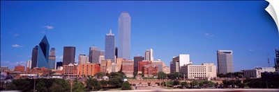 Skyline from Stemmons Freeway, Dallas, Texas