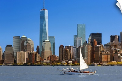 Skyline of New York with one World Trade Center