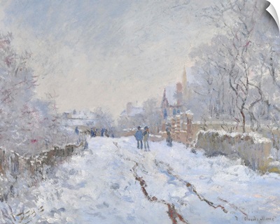 Snow Scene At Argenteuil By Claude Monet