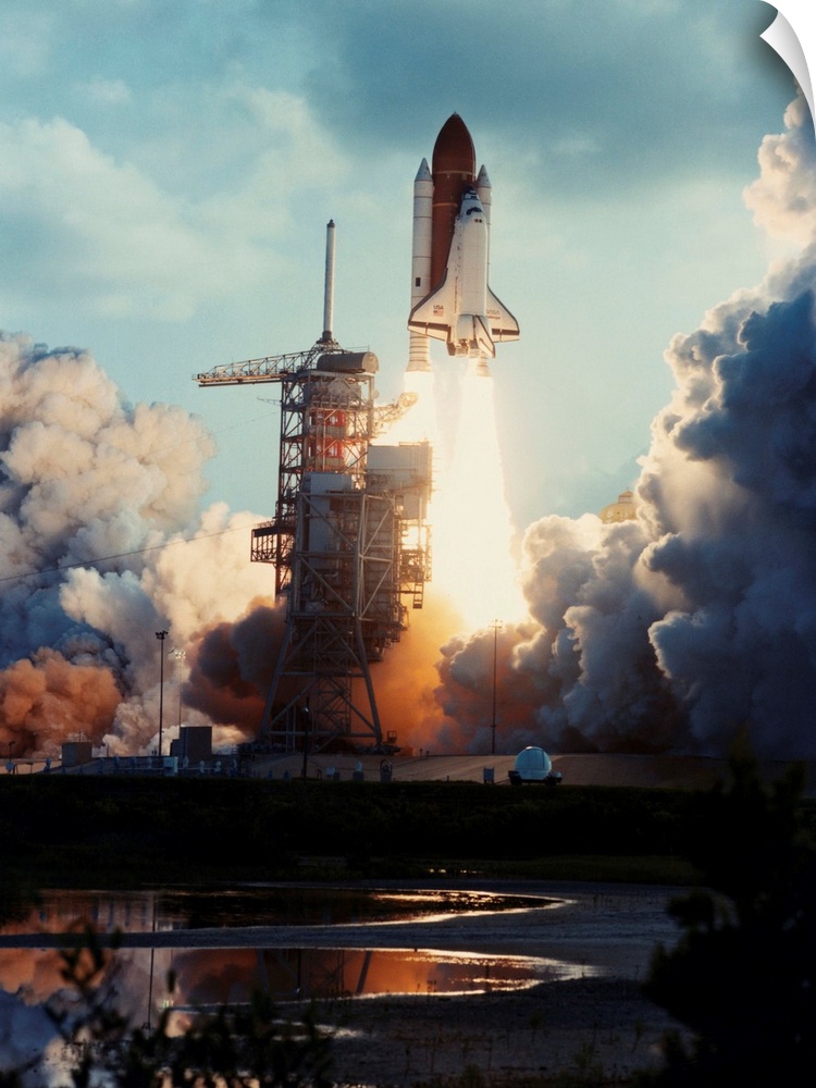 The seventh launch of the Space Shuttle and the second lift-off of the Orbiter Challenger occurred at 7:33 a.m. E.D.T. tod...