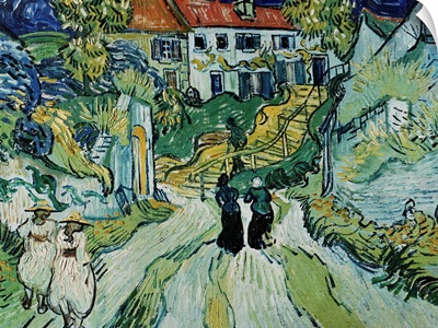 Stairway At Auvers By Vincent Van Gogh