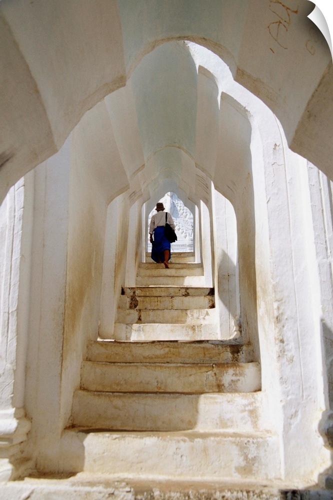 Stairway in Hsinbyume Pagoda, Myanmar