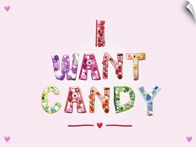 Sweets and Candy spelling I Want Candy